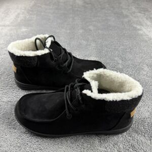 SO Black Suede‎ Sherpa Lined Boots Womens Size 10 Med